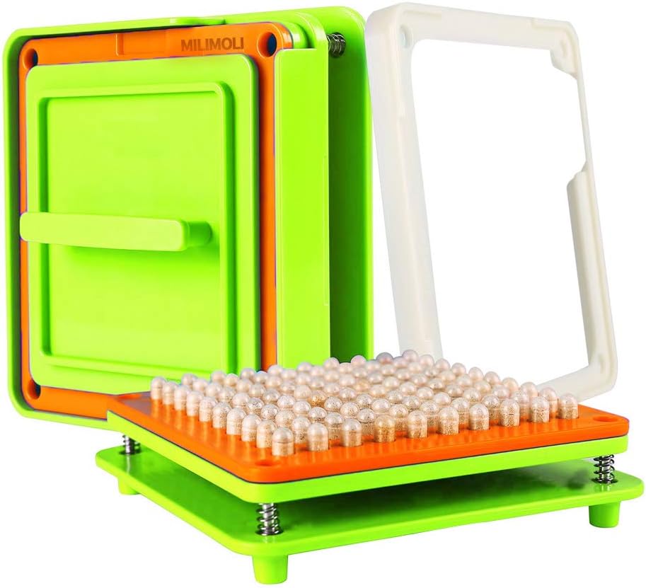 Second Generation Capsule Filling Machine,Make Your Own 00 Size Capsules Now Easier and Faster - Use With Empty Galatin or Vegetarian Capsules ( 100 Holes ,Free Use Instructions)