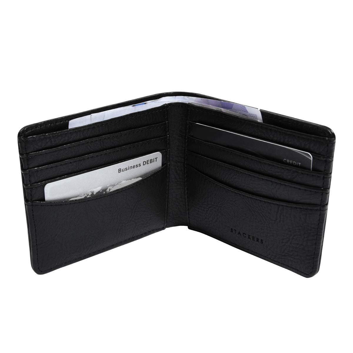 Stackers Mens Black Small ID Card Case