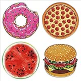 Pixco Creative Round Throw Beach Towel Sunscreen Shawl Tapestry Wall Hanging Yoga Mat (Watermelon)