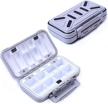 Amazon Lesovi 釣り用ルアーボックス ベイト タックル プラスチック ストレージ 小型ルアーケース ベスト用ミニルアーボックス 釣り用アクセサリーボックス 収納容器 Lesovi 釣りエサ箱