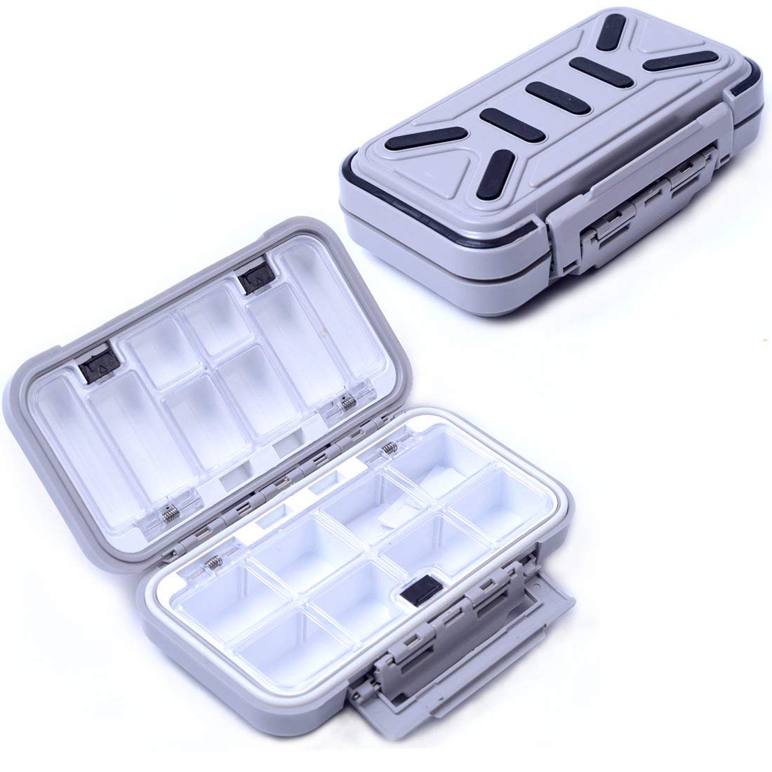 Photo 1 of LESOVI Fishing Lure Boxes, Waterproof Portable Tackle Box Organizer With Storing Tackle Set Plastic Storage - Mini Utility Lures Fishing Box, Small Organizer Box