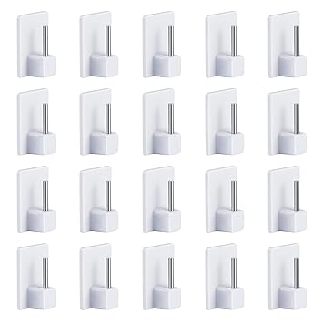 Home Furniture Diy 30 X White Self Adhesive Curtain Rod End