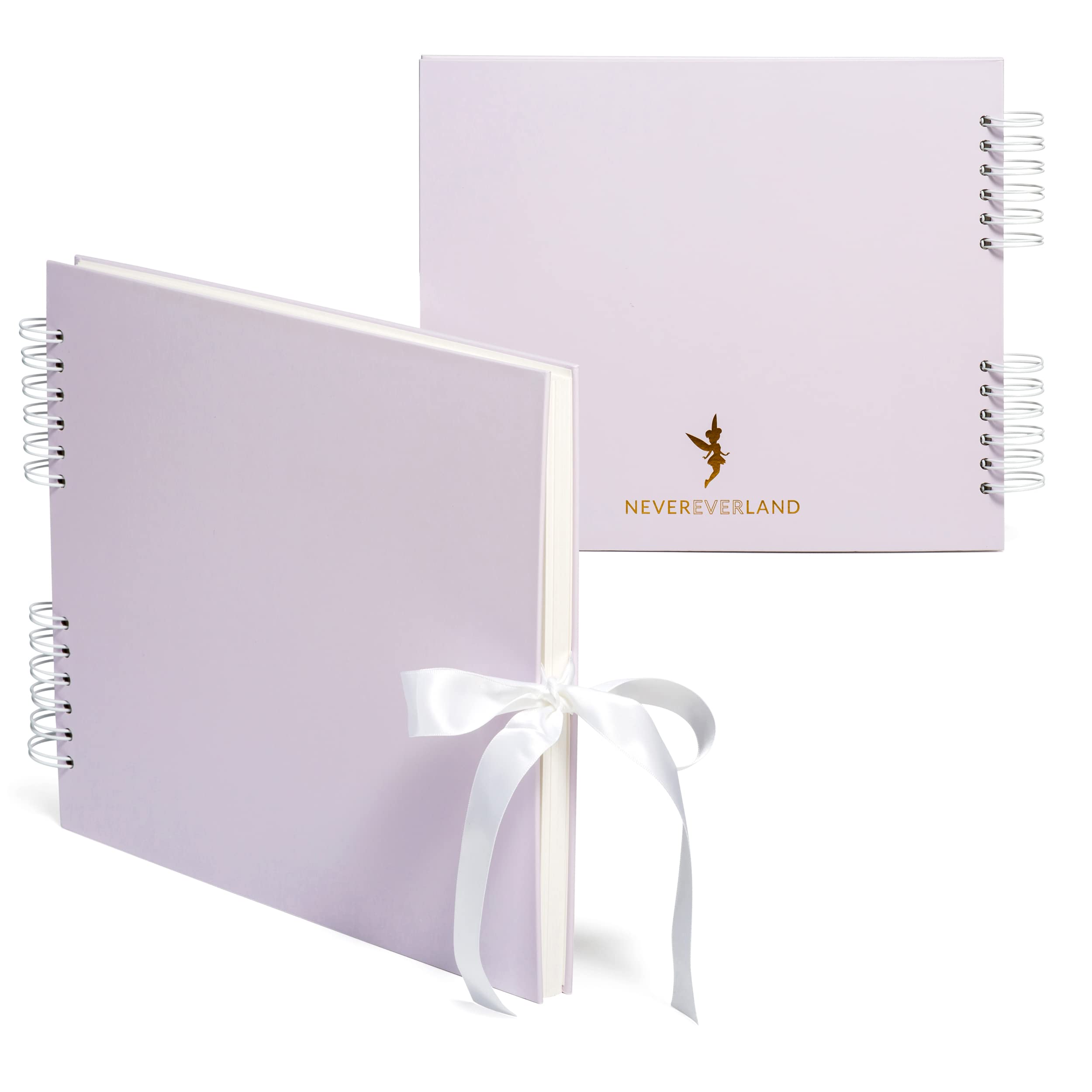 Never Ever Land Scrapbook Album – 30x25 Purple Scrap Book for Scrapbooking, Memory Preservation, Wedding Guest Book, Photo Album, Ideal for Baby Shower, Valentine's, and Engagement Presents