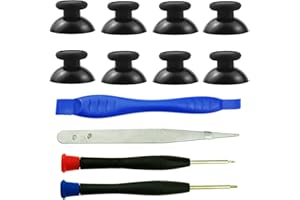 CTHTBZ 8PCS Black Replacement 3D Thumbsticks Joystick, With Screwdriver Analog Thumb Sticks for Nintendo Switch Pro Controller