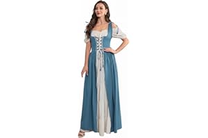 Abaowedding Renaissance Costume Women Medieval Dress Renaissance Pirate Irish Ren Faire Dresses