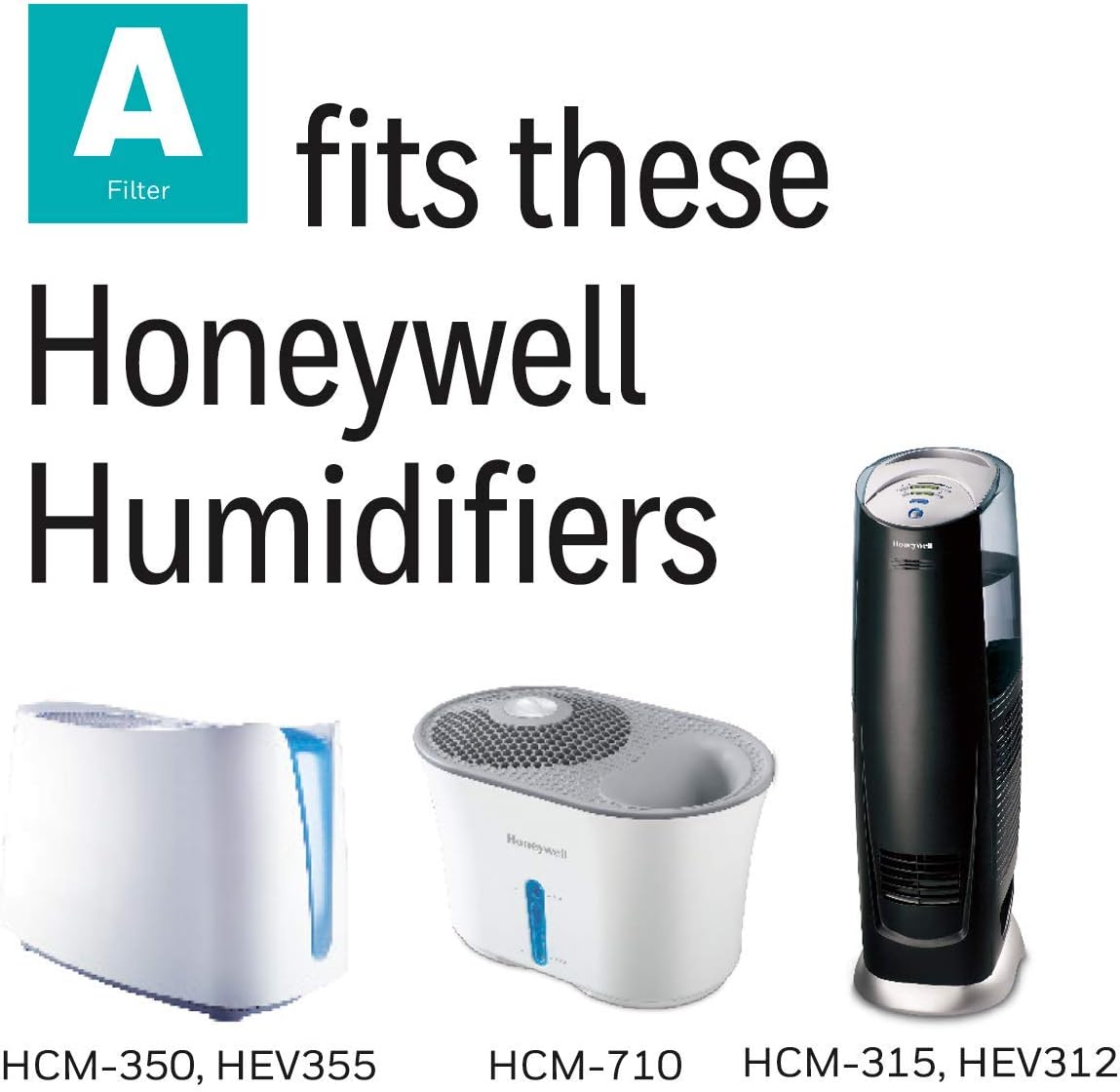 Honeywell HAC-504 Series Humidifier Replacement, Filter A - 2 Filters (Updated Version) Bundled with. -