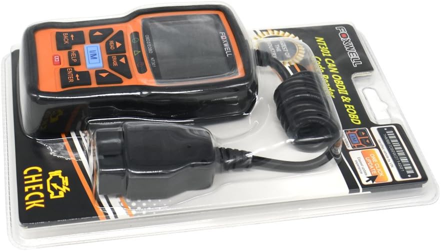 Professional/DIY OBD2 Scanner Car Fault Code Reader Auto Diagnostic Scanner Tool Engine Tester for UK US European and Asian OBD II/EOBD Protocol Vehicle (Foxwell NT301 ) - Image 3