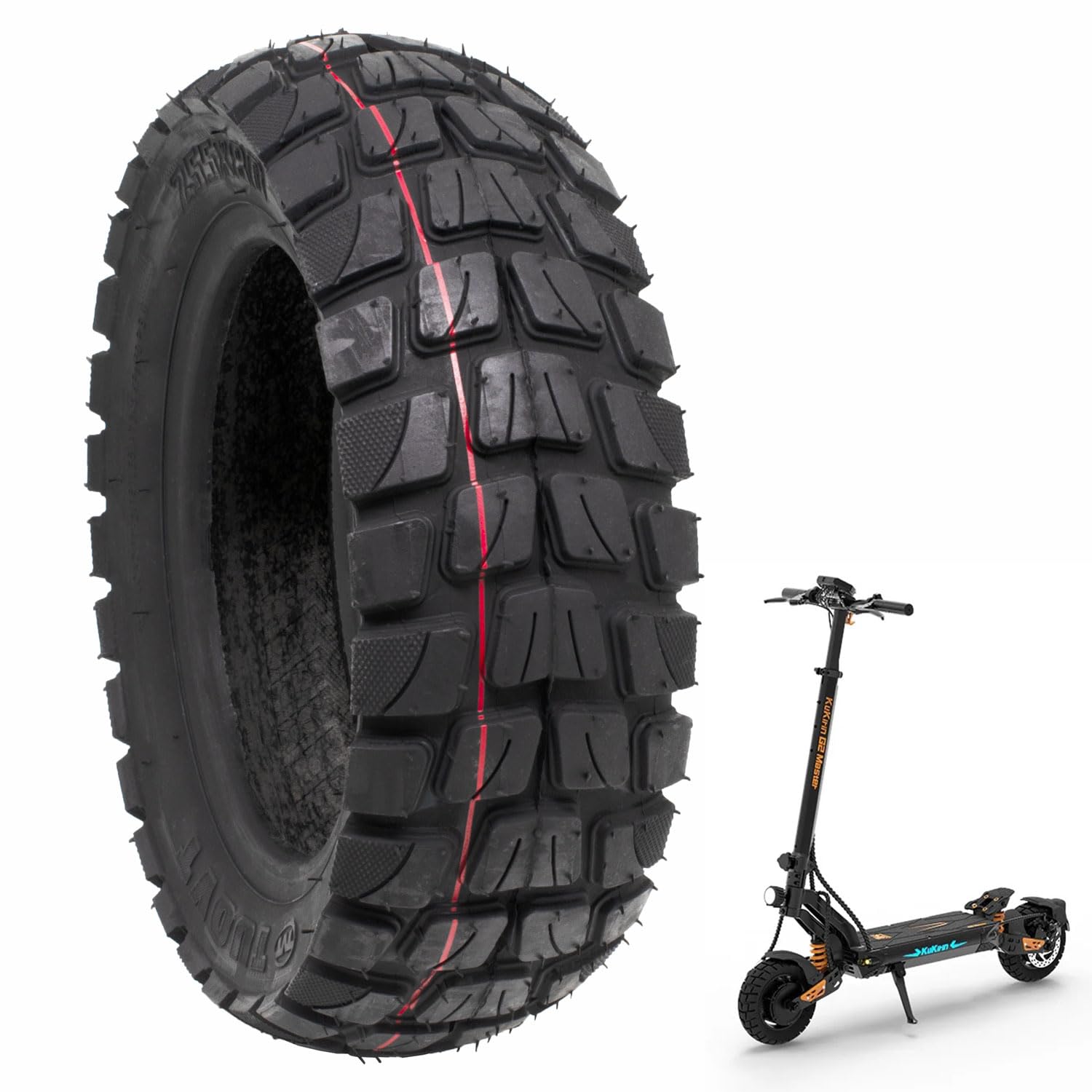 Tyre 255x80 for Dualtron Victor Luxury +, Kaabo Mantis 10 Mobygum Xenon-S - Speedtrott RX 2000, Wegoboard, Blaster, Zero 10X, kukirin G2 Master (Pneu-1pcs)