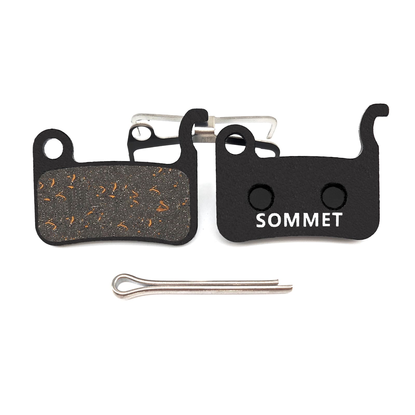 SOMMET Brake Pads, Resin, 2 Pieces for Shimano XTR M975/XT M775/SLX M665/Deore M596/SAINT M800/BR-R505 etc.