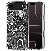 MOSNOVO for iPhone Air Case | Military Grade 6.6ft Drop Tested | Camera Control | Clear with Constellation Design