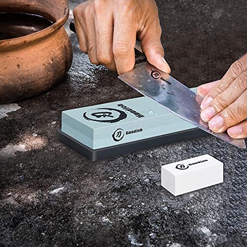 Sharpening Stone Set Goodjob Professional Japanese Whetstone Knife Sharpener, Premium 2 Side