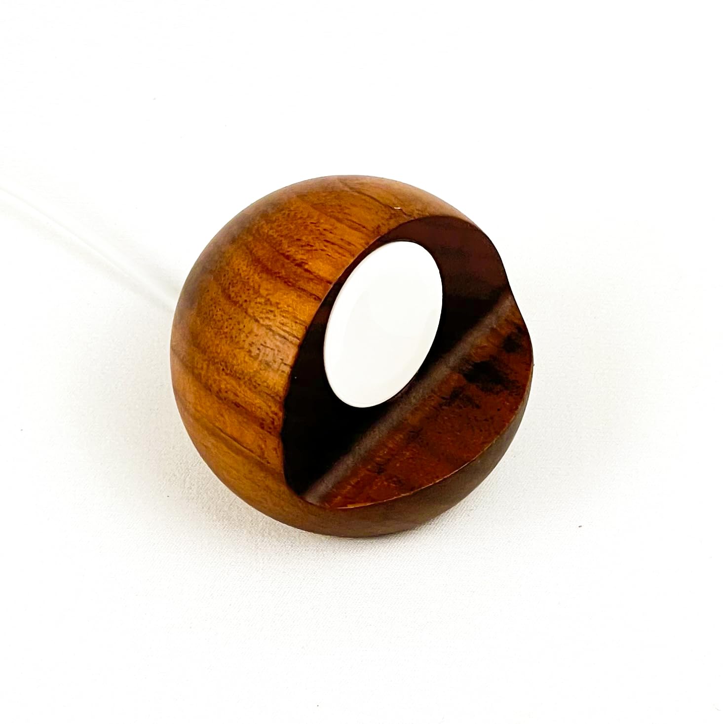 Lignum Technology.com Real Wood Apple Watch Charger Stand | Wooden Charging Dock Station with Cable, Compatible with Apple Watch iWatch Ultra2, Ultra, Series 11-1 (Walnut)