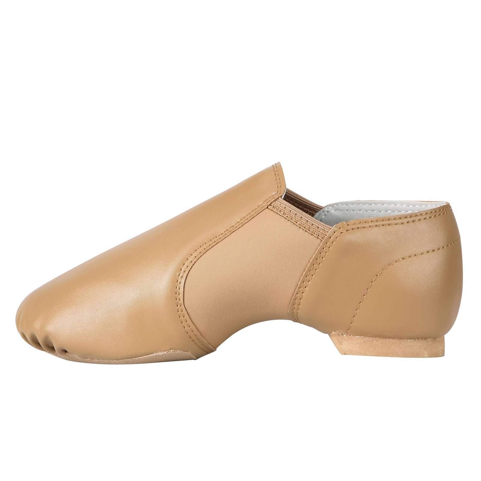 Linodes PU Leather Jazz Shoe Slip On Dance Shoes for Girls and Boys (Toddler/Little Kid/Big Kid)