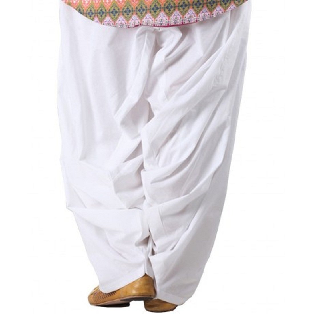 spv women's cotton patiala salwar (spv_0003_white_free size)