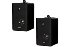 ACOUSTIC AUDIO BY GOLDWOOD Acoustic Audio 251B Indoor Outdoor 3 Way Speakers 400 Watt Black Pair