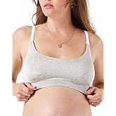 Bodily Everything Bra - Wireless Nursing Bras for Breastfeeding, Soft Stretchy Maternity Sleep Bra with Clip Down Access