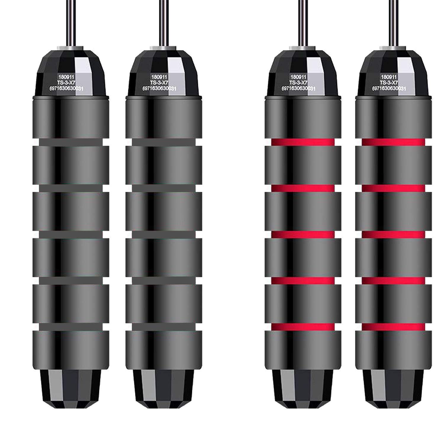 NEPAK 2 pack Skipping Rope for fitness- Jump Rope Fitness Skipping Exercise -Adjustable Cross Jump Rope-Skipping Rope Tangle-Fitness Training for men women and kids