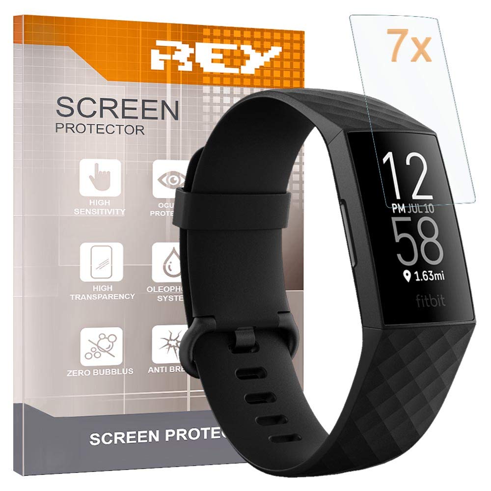 REY Pack 7x Screen Protector for FITBIT CHARGE 3 - FITBIT CHARGE 4, Premium quality