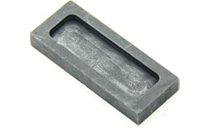 JIUDANI Graphite Ingot Mold, 60x24x8mm, 53g Gold; 25g Silver, Melting & Casting Metals, High-Purity Graphite, Non-Stick, For Gold, Silver, Brass, Aluminum, Copper, Zinc, Plumbum & Alloy Metals
