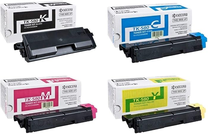 Kyocera Tk 580 Original Toner Multipack For Kyocera Fs C5150dn Kyocera Ecosys P6021cdn Amazon De Burobedarf Schreibwaren