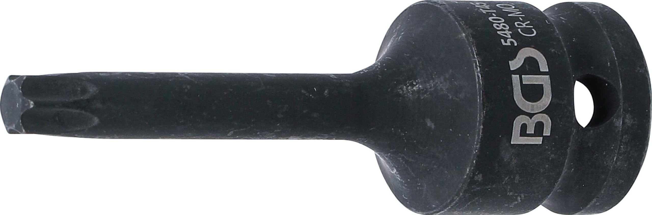 BGS 5480-T45 | Impact Bit Socket | length 75 mm | 12.5 mm (1/2") Drive | T-Star (for Torx) T45