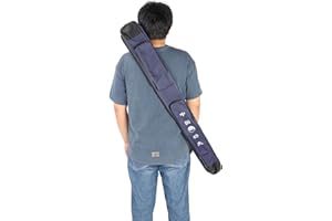 Gavigain Taichi Sword Carrying Bag, Canvas Single Layer Sword Bag Durable for Martial Arts with Adjustable Strap, Water Cup Pocket Lightweight Sword Carrying Case for Samurai Cosplay Costume