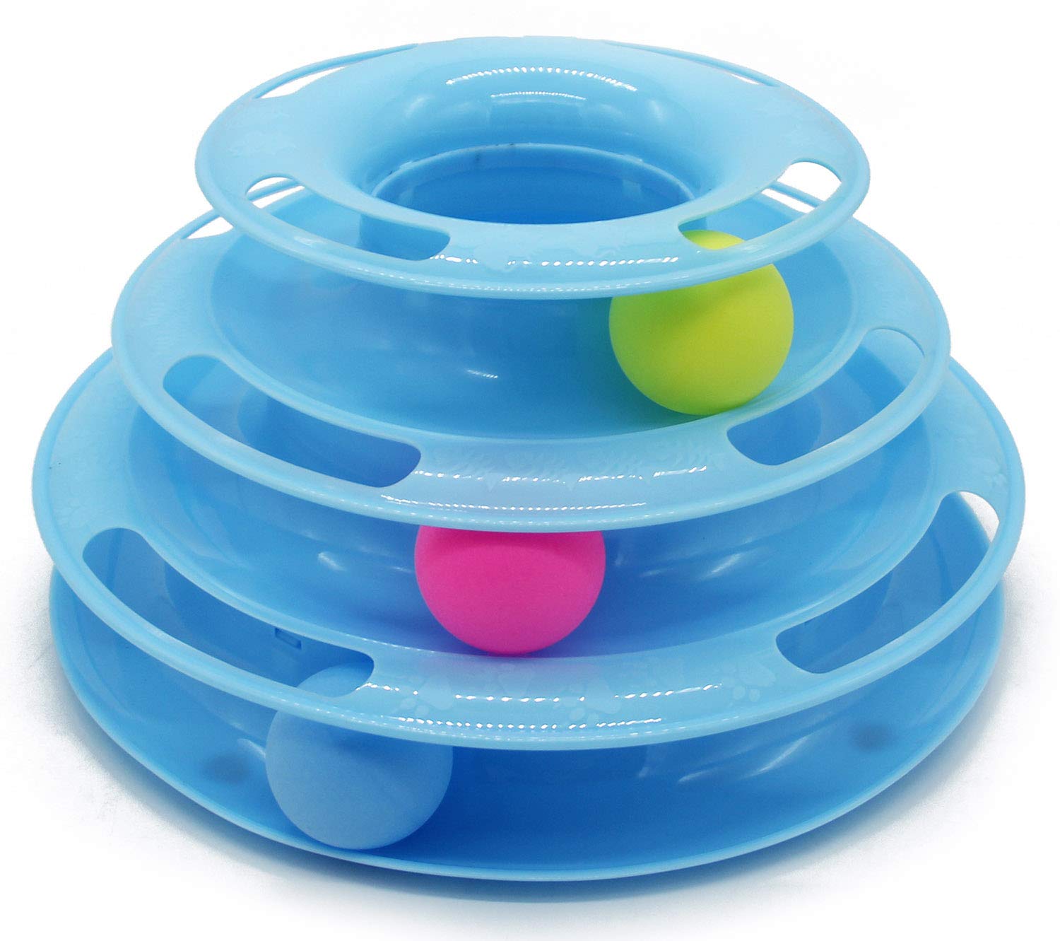 BPS BPS-7039 Cat Interactive Toy Trilaminar Ball Torm, 24.5 x 12.5 cm