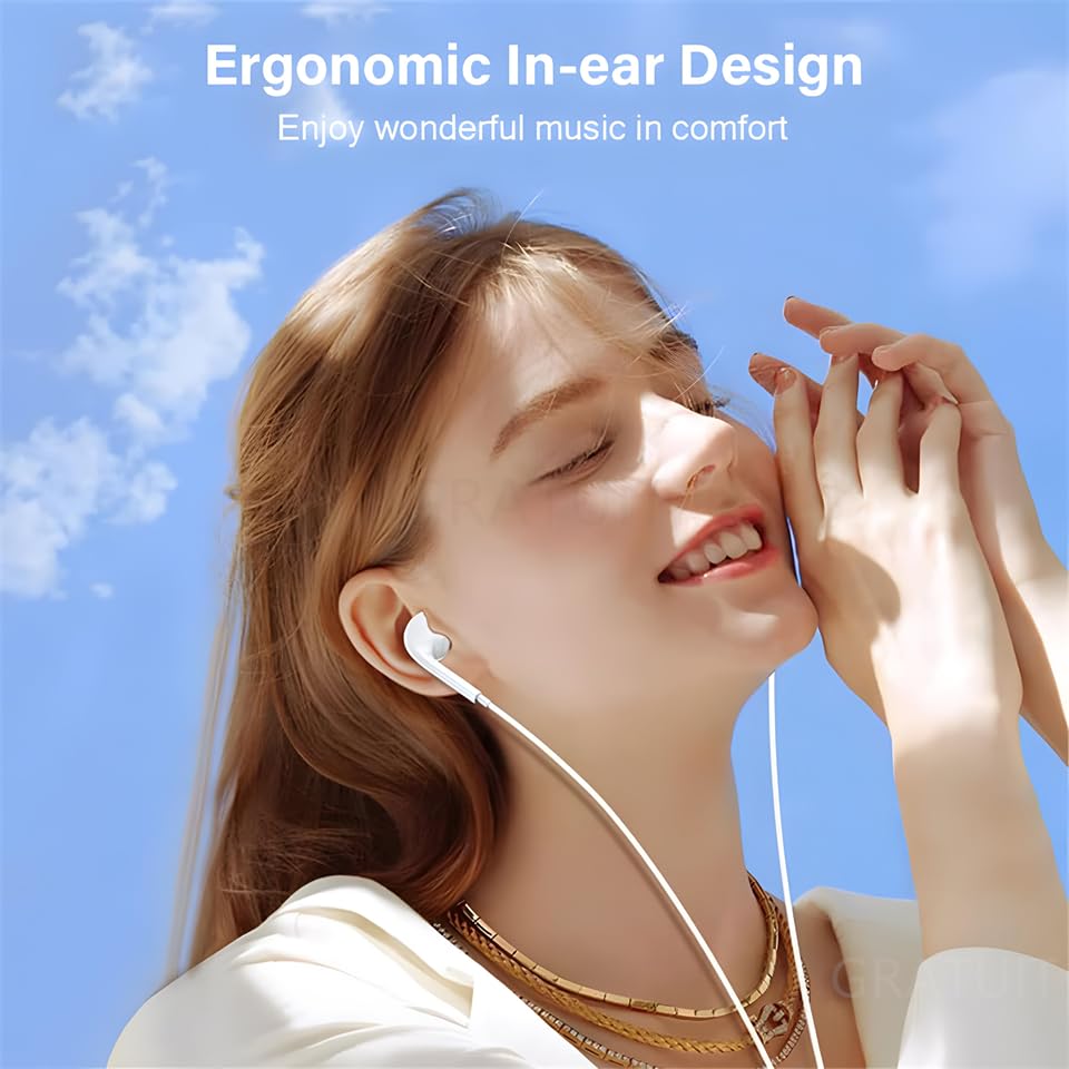 2 Pack Earbuds iPhone Wired Lightning Headphones [MFi Certified](Built-in Microphone & Volume Control) Noise Isolating Headset Compatible with iPhone 14/13/12/11 Pro Max/Xs Max/XR/7/8 Plus