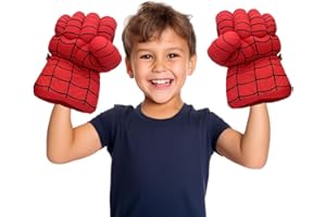 Kiapeak Superhero Gloves Cosplay, Costumes Gloves, Boxing Gloves,Superhero Toys Big Soft Plush Gloves Pair for Boys, Birthday,Gift