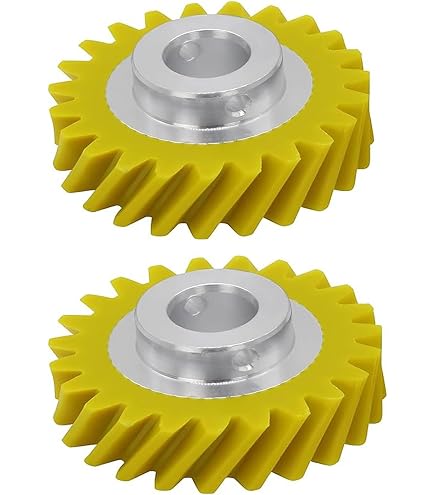 Engrenage à Vis Sans Fin Jaune Compatible Avec Mixeurs KitchenAid 5KSM150, 5KSM45, 5KSM90, 5KSM125, 5KSM175, 5KSM185, 5KSM156, 5K45SS - Pièce De Rechange