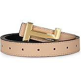 Relang Women's Belts with Gold Buckle, Fashion Waist Band, Elegant Ladies' Belt, Gift for Women