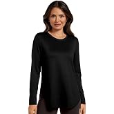 Skechers Women's Go Dri Swift Crew Long Sleeve Tunic Tee | Casual, GO DRI Swift, UPF 40+, Moisture-Wicking, 4-Way Stretch, Lightweight