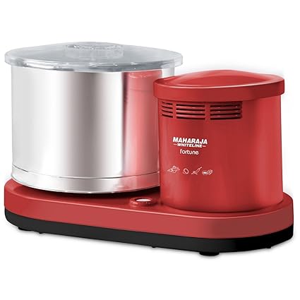Maharaja Whiteline Wet Grinder Fortune 150-Watt Mixer Grinder (Cherry Red)