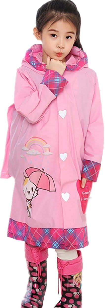 Amazon Hokibe レインコート児童 男女兼用 小学生 撥水加工 キッズ レインコート ランドセル 雨具 保育園 防水 子供 アウトドア ロング 女の子 男の子 コート レインウェア 雨具 レインウェア 通販