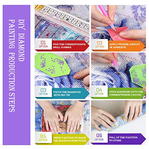 NEILDEN 5D Diamond Painting Kits for Adults, Animals Diamond Art Kits for Kids, Full Drill Diamond Painting for Home Wall Decor 12×16 Inches (Rabbit)