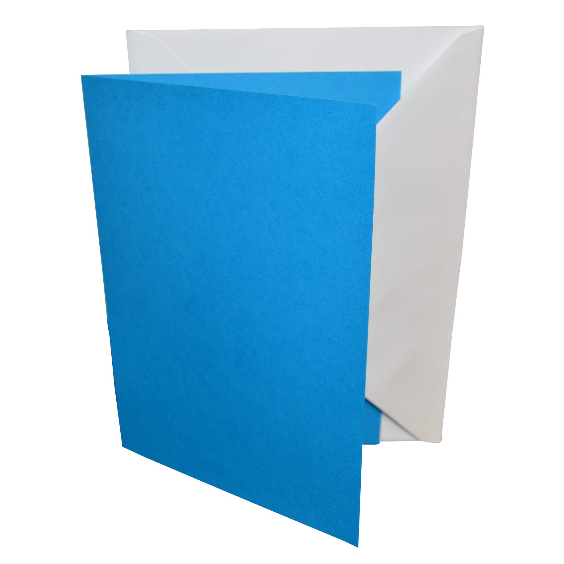 5"x7" Coloured Greeting Card Blanks with White Envelopes – StellaWeds® (Ocean Blue, 10 Pack) — image 1