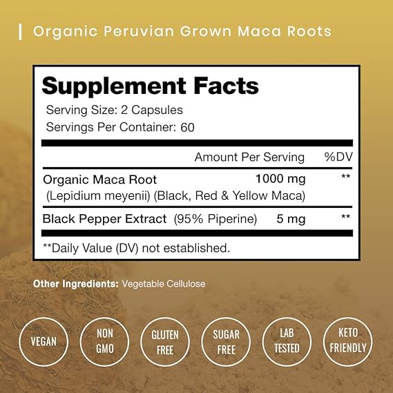 Amazon Co Jp Nutrachamps Organic Maca マカ Root Powder Capsules 1000mg Peru Grown 1粒 Health Personal Care Amazon Co Jp Nutrachamps Organic Maca マカ Root Powder Capsules 1000mg Peru Grown 1粒 Health Personal Care