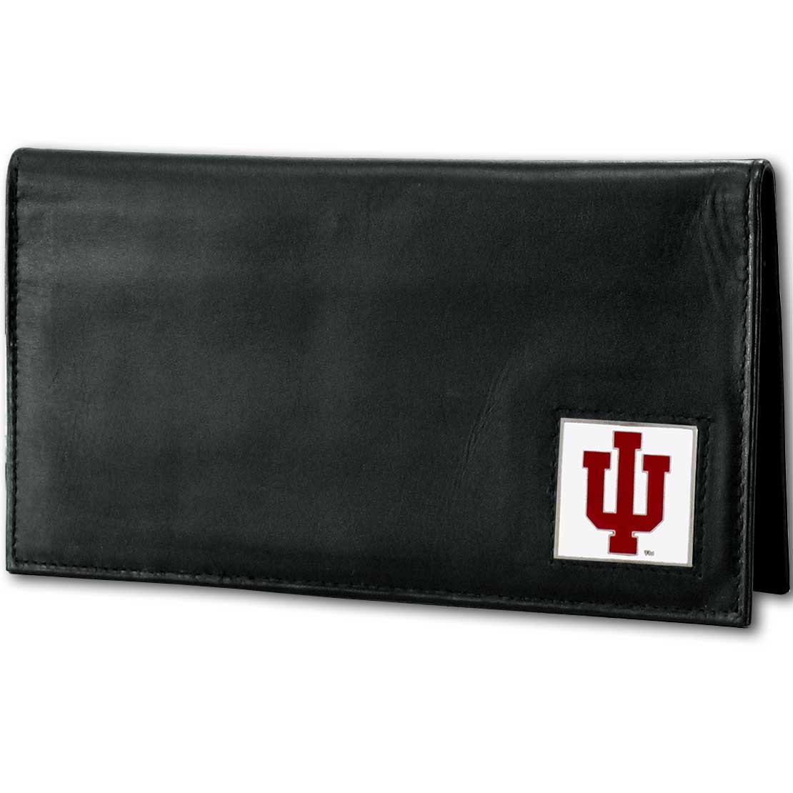 Siskiyou Sports NCAA Fan Shop Indiana Hoosiers Deluxe Leather Checkbook Cover One Size Black