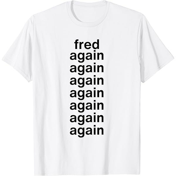 FRED AGAIN.. 黒 Tシャツ M Amazon.com: Fred Again T-Shirt : Clothing, Shoes & Jewelry