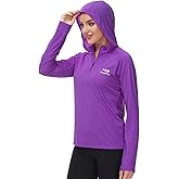 BASSDASH Women’s UPF 50+ Performance Hoodie Long Sleeve UV Fishing Hiking Shirt