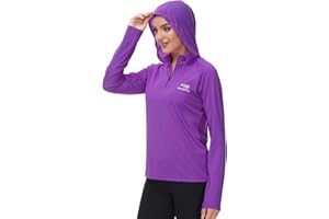 BASSDASH Women’s UPF 50+ Performance Hoodie Long Sleeve UV Fishing Hiking Shirt