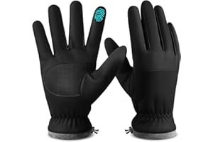 FEWTUR Winter Gloves for Men and Women in Cold Weather - Thermal Gloves with Touchscreen Fingers, Water Resistant Warm Gloves for Running, Bike and Hiking