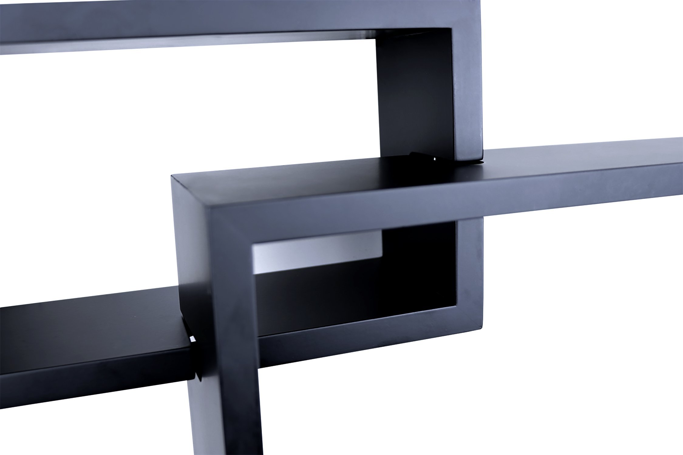 Ballucci Wooden Interweave Floating Wall Mounted Shelves, Horizontal and Vertical Display