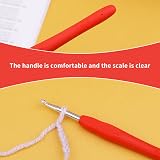 SUVSOON 4.5mm Ergonomic Soft Handle Crochet Hook for Arthritis Beginners view 5