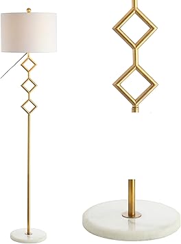 marble and gold floor lamp