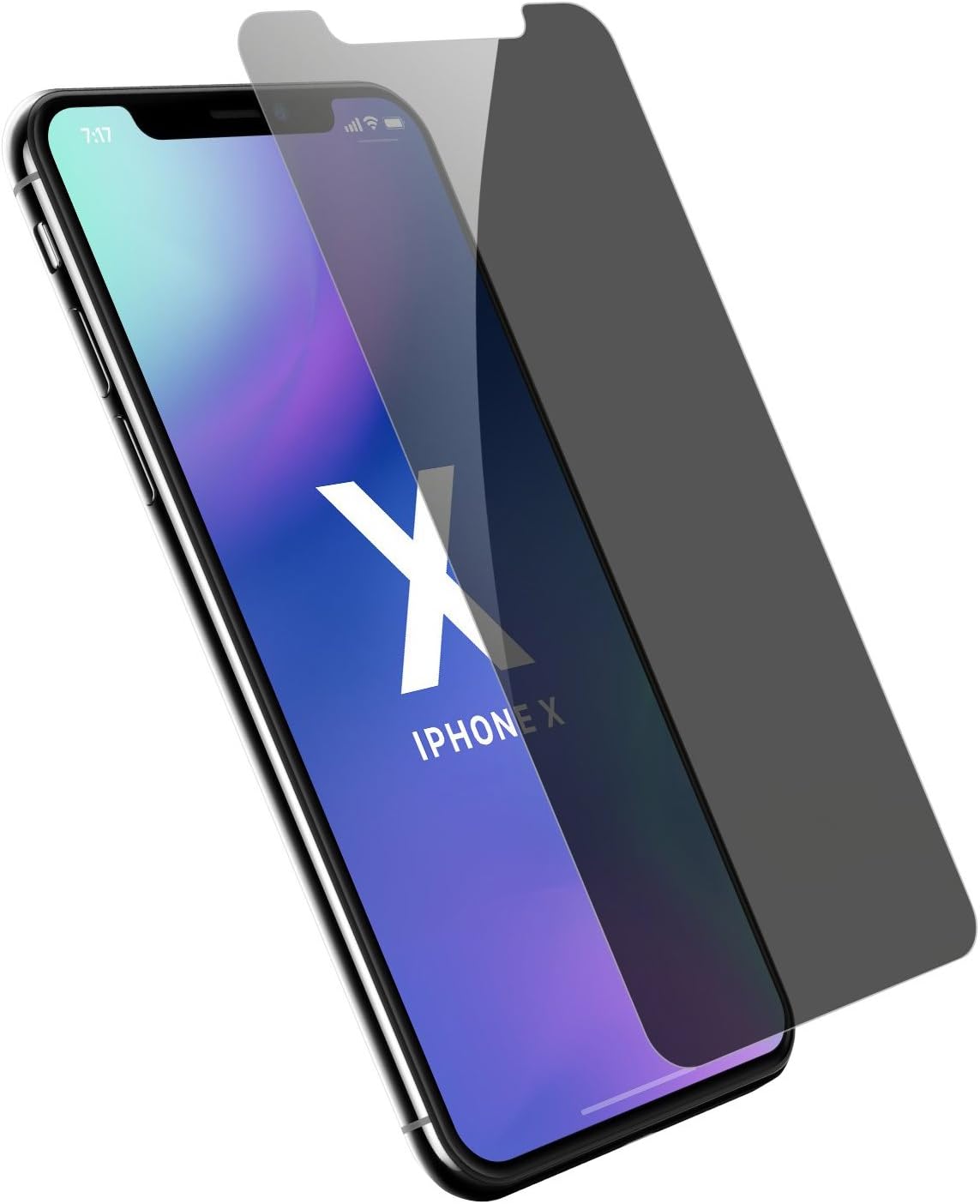 KSWNG asd12 iPhone x Privacy Screen Protector(2-Pack), iPhone X Screen Protector Anti-Spy Tempered Glass Screen [DoubleDefence Technology] [Case Friendly] [Free - Lifetime Replacement Warranty]