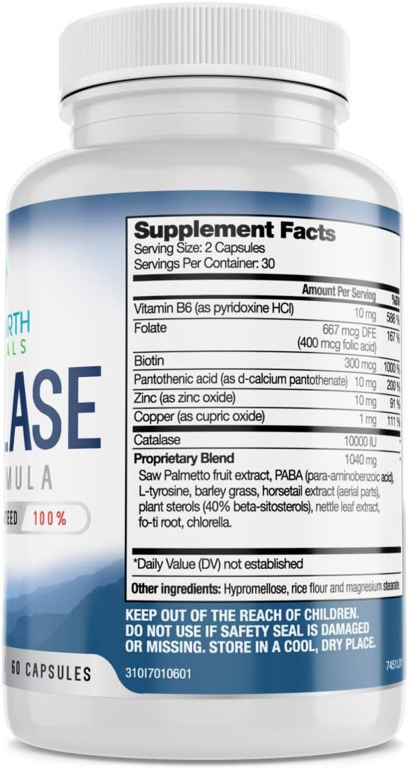 Catalase 10,000 Formula 3 Bottle Set Natural Catalase Enzyme Enhancer