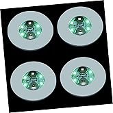 VOSAREA Led Bottle Coasters 4 Pack Car Cup Coasters Luminous Mug Mats for Drinks