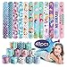 JoyJon 48 Pcs Mermaid Slap Bracelet Mermaid Party Favors, Wristband Snap Bands Class Prizes for Kids, Girls Party Decorations Favors