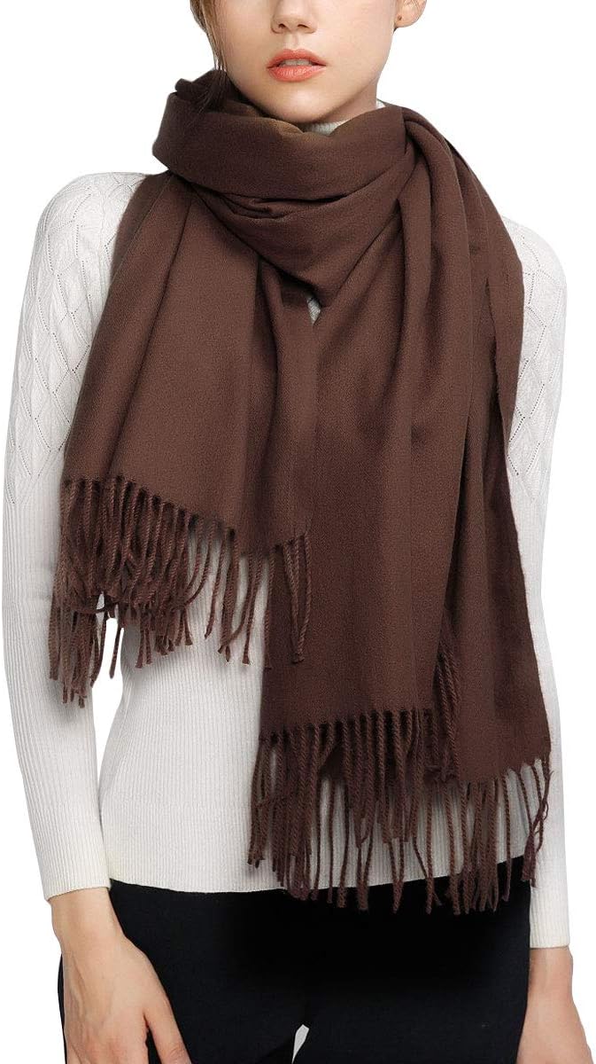 Women Scarves,Soft Large Pashmina Shawl Wrap Scarf Light Scarf Solid Color for Women and Men